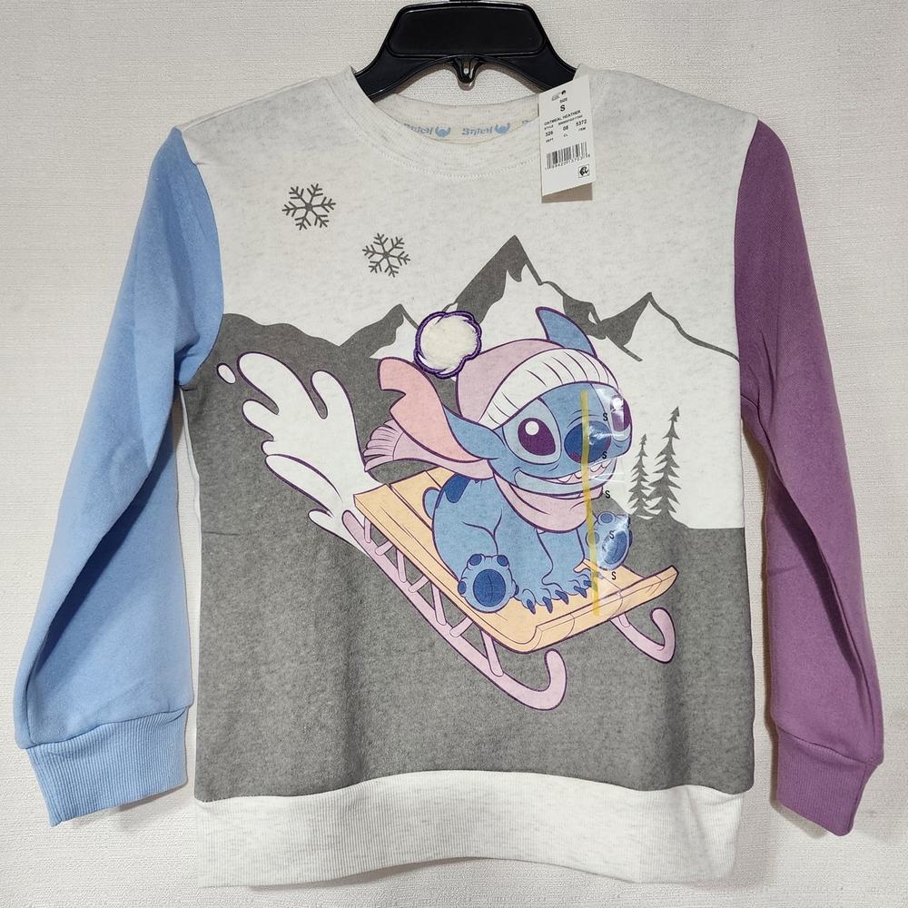 Disney stitch Riding sled sweater kids Small